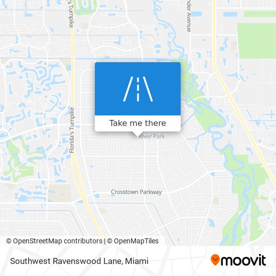 Southwest Ravenswood Lane map