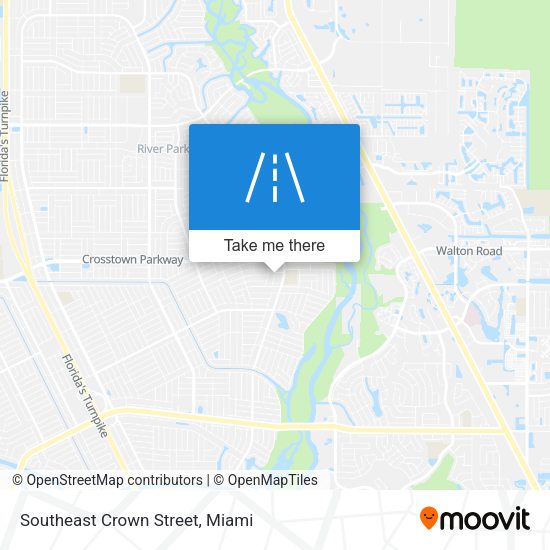 Southeast Crown Street map