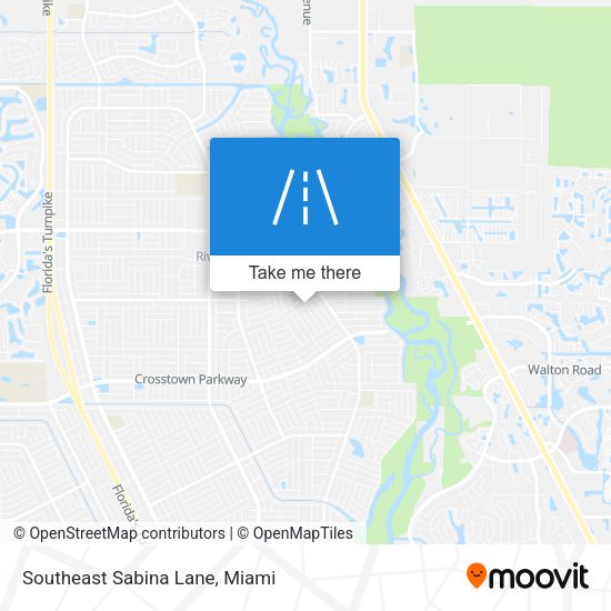 Southeast Sabina Lane map