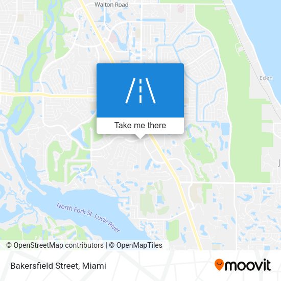 Mapa de Bakersfield Street