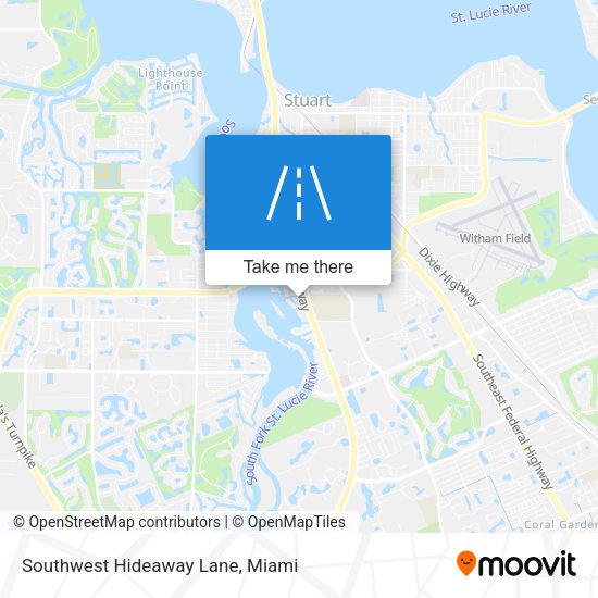 Southwest Hideaway Lane map