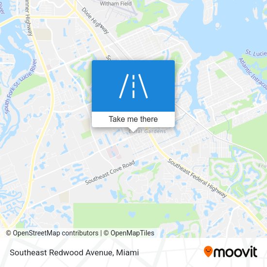 Mapa de Southeast Redwood Avenue