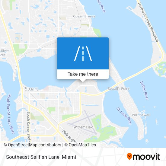 Mapa de Southeast Sailfish Lane