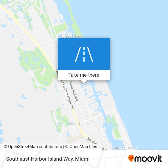 Southeast Harbor Island Way map