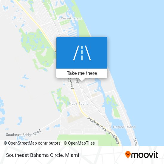 Mapa de Southeast Bahama Circle