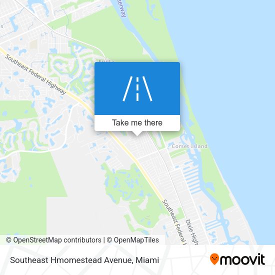 Southeast Hmomestead Avenue map