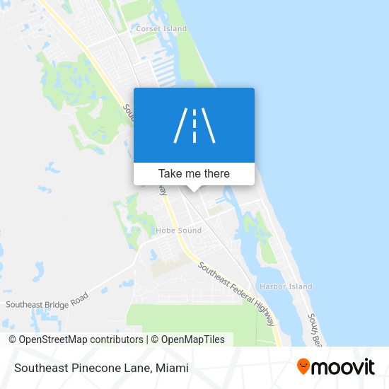 Southeast Pinecone Lane map