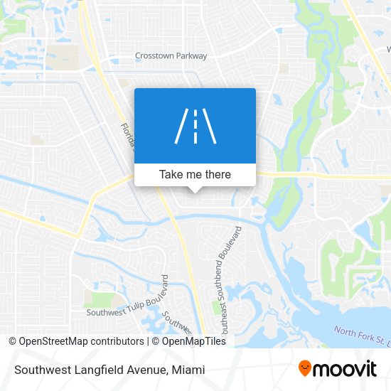 Southwest Langfield Avenue map