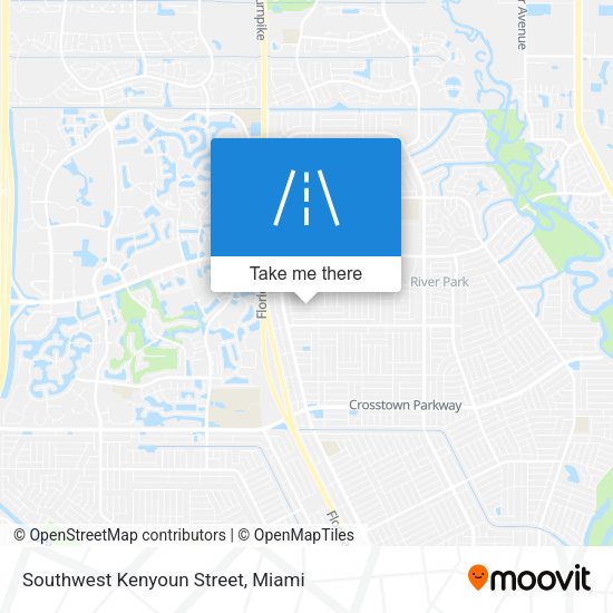 Southwest Kenyoun Street map