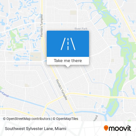 Mapa de Southwest Sylvester Lane