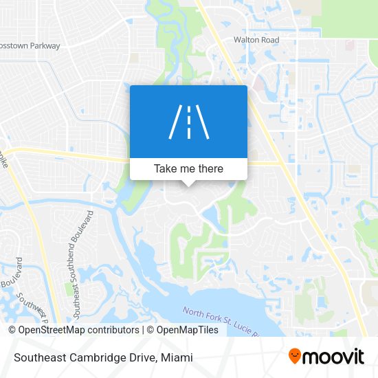 Southeast Cambridge Drive map