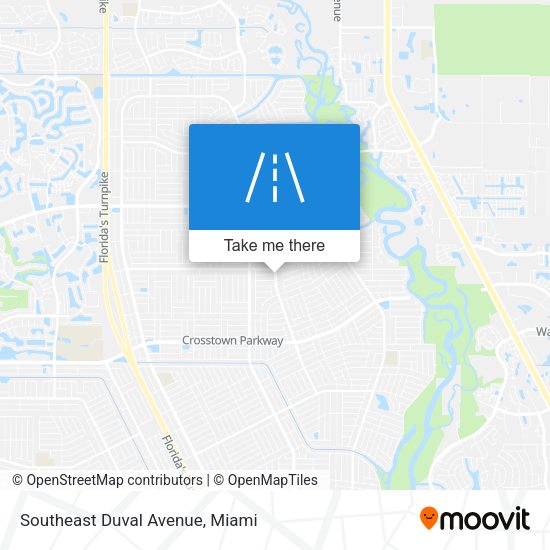 Southeast Duval Avenue map