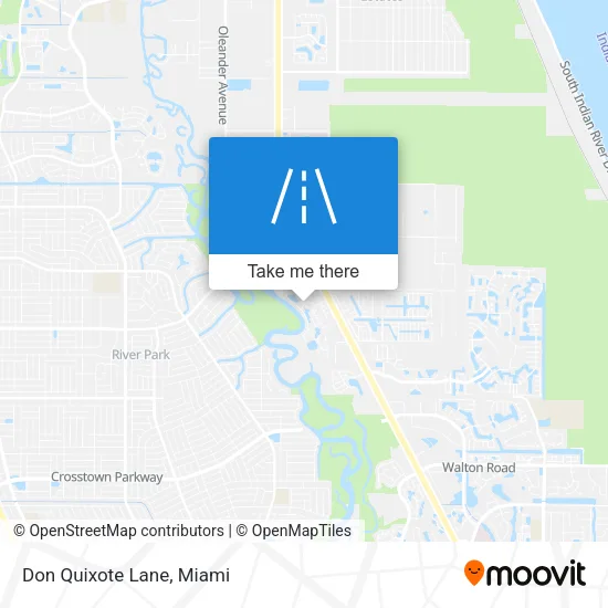 Don Quixote Lane map