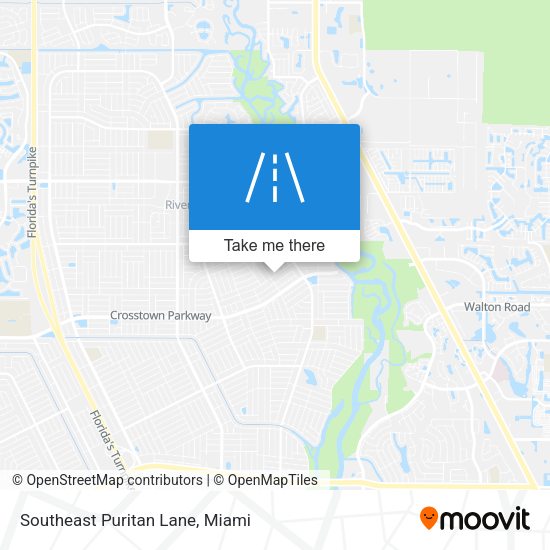 Southeast Puritan Lane map
