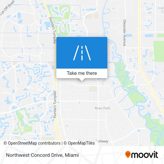 Mapa de Northwest Concord Drive