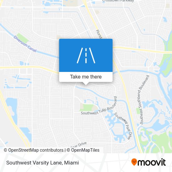 Mapa de Southwest Varsity Lane