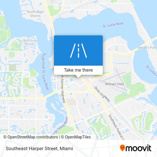 Mapa de Southeast Harper Street
