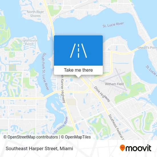 Southeast Harper Street map