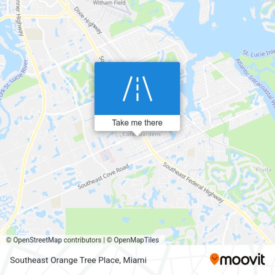 Southeast Orange Tree Place map