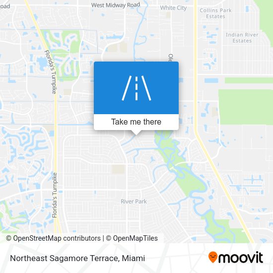 Northeast Sagamore Terrace map