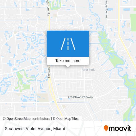 Southwest Violet Avenue map