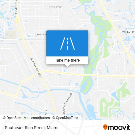 Southeast Rich Street map