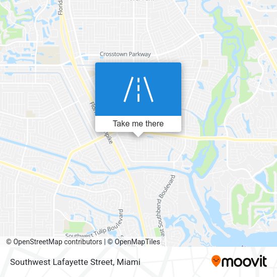 Southwest Lafayette Street map
