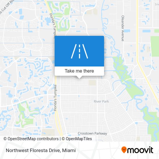 Northwest Floresta Drive map