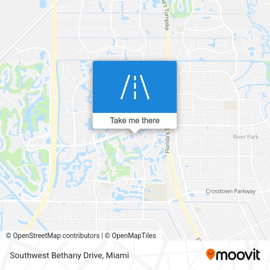 Mapa de Southwest Bethany Drive
