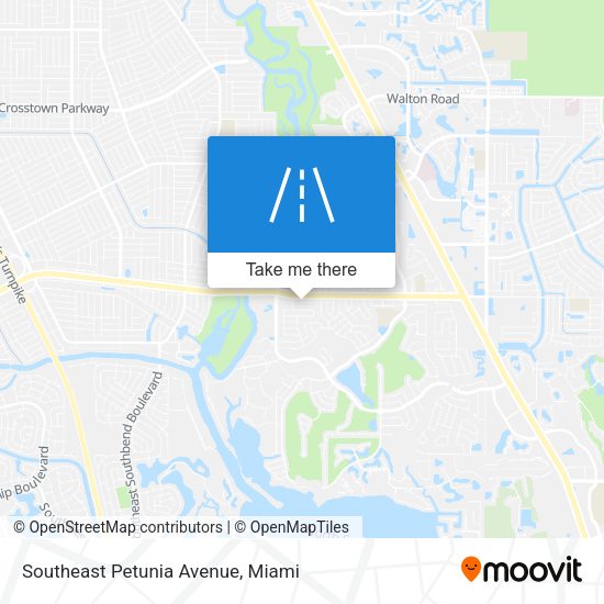 Southeast Petunia Avenue map