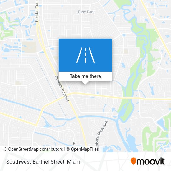 Southwest Barthel Street map