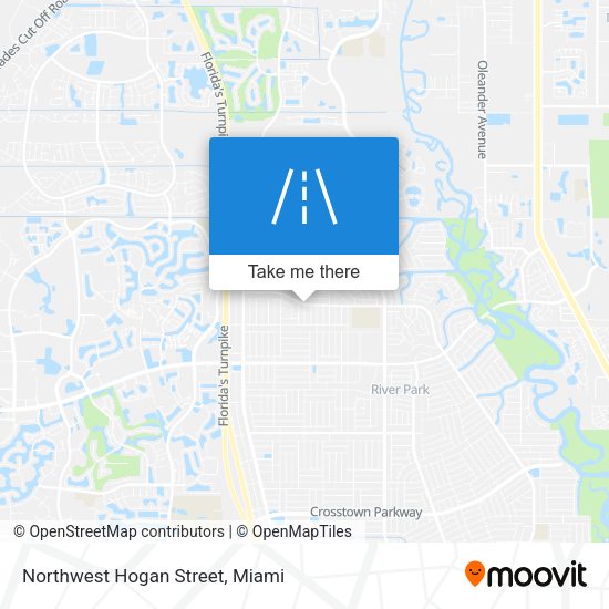 Mapa de Northwest Hogan Street