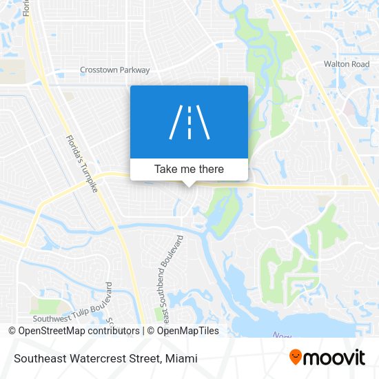 Southeast Watercrest Street map