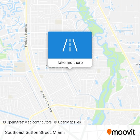 Southeast Sutton Street map