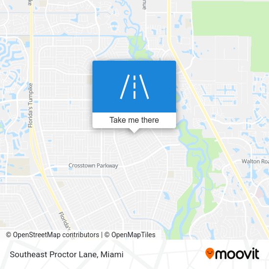Southeast Proctor Lane map