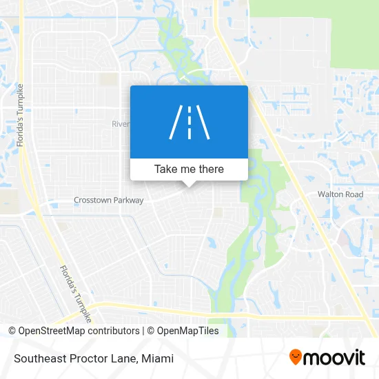 Southeast Proctor Lane map