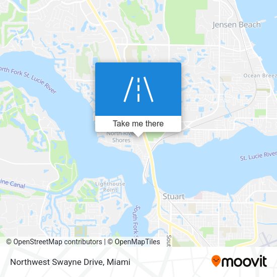 Mapa de Northwest Swayne Drive