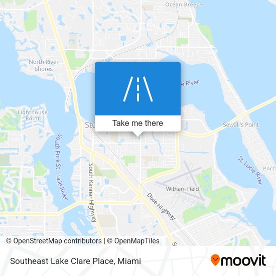 Mapa de Southeast Lake Clare Place
