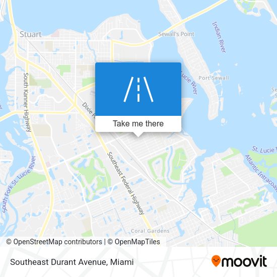 Southeast Durant Avenue map