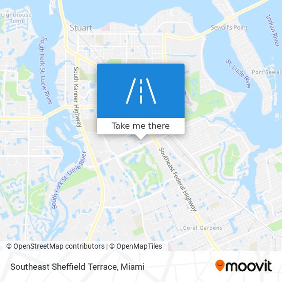 Southeast Sheffield Terrace map