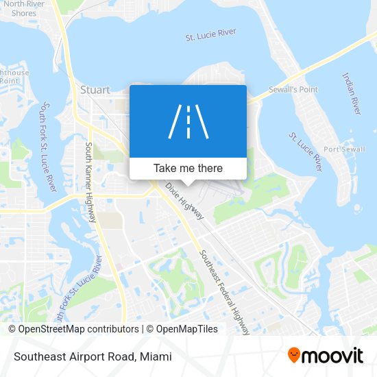 Southeast Airport Road map