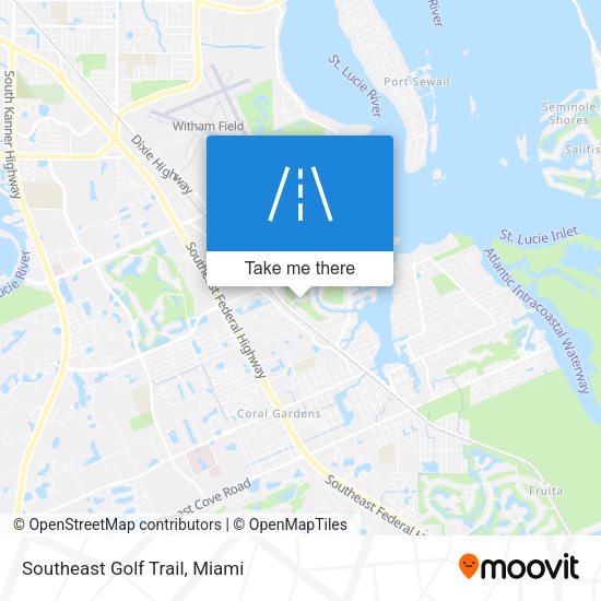 Southeast Golf Trail map