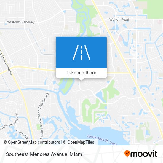 Southeast Menores Avenue map