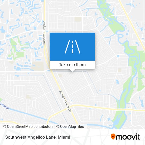 Southwest Angelico Lane map