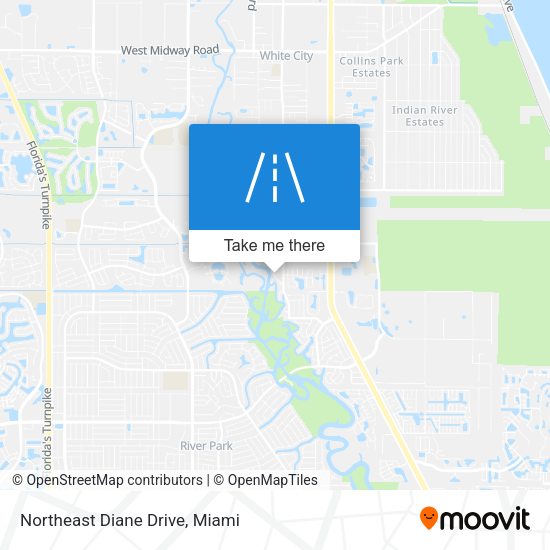 Northeast Diane Drive map