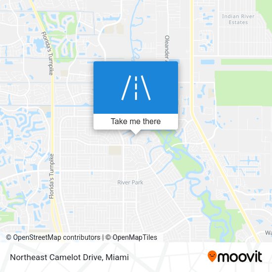 Northeast Camelot Drive map