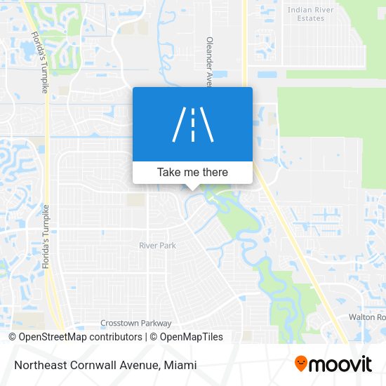 Northeast Cornwall Avenue map