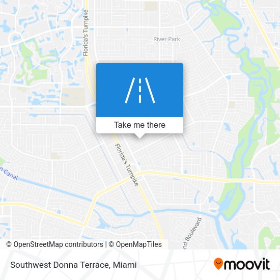 Mapa de Southwest Donna Terrace