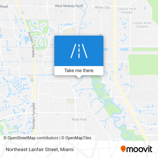 Northeast Lanfair Street map