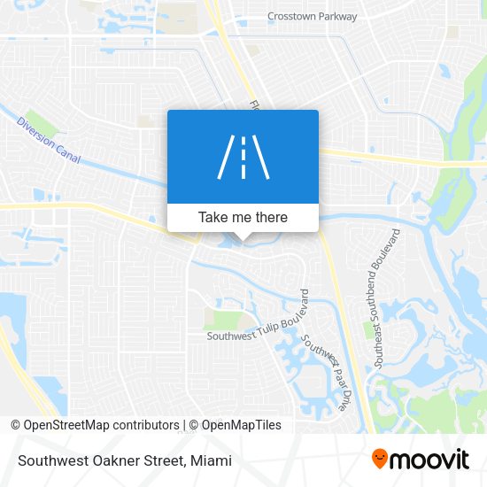 Mapa de Southwest Oakner Street
